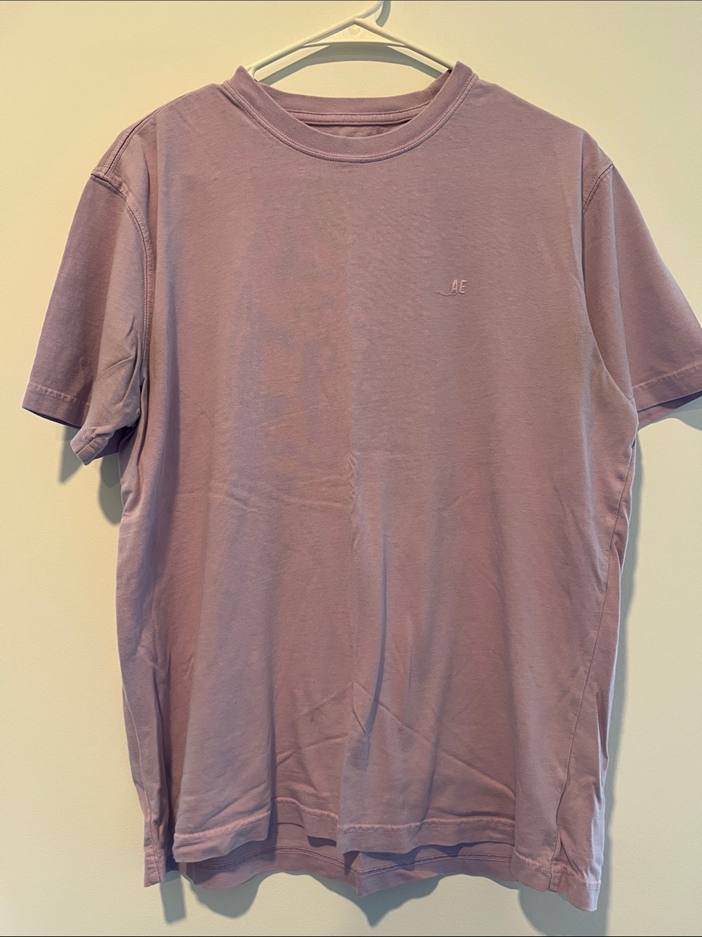 American Eagle Outfitters Lavender Crewneck Short Sleeve Tee